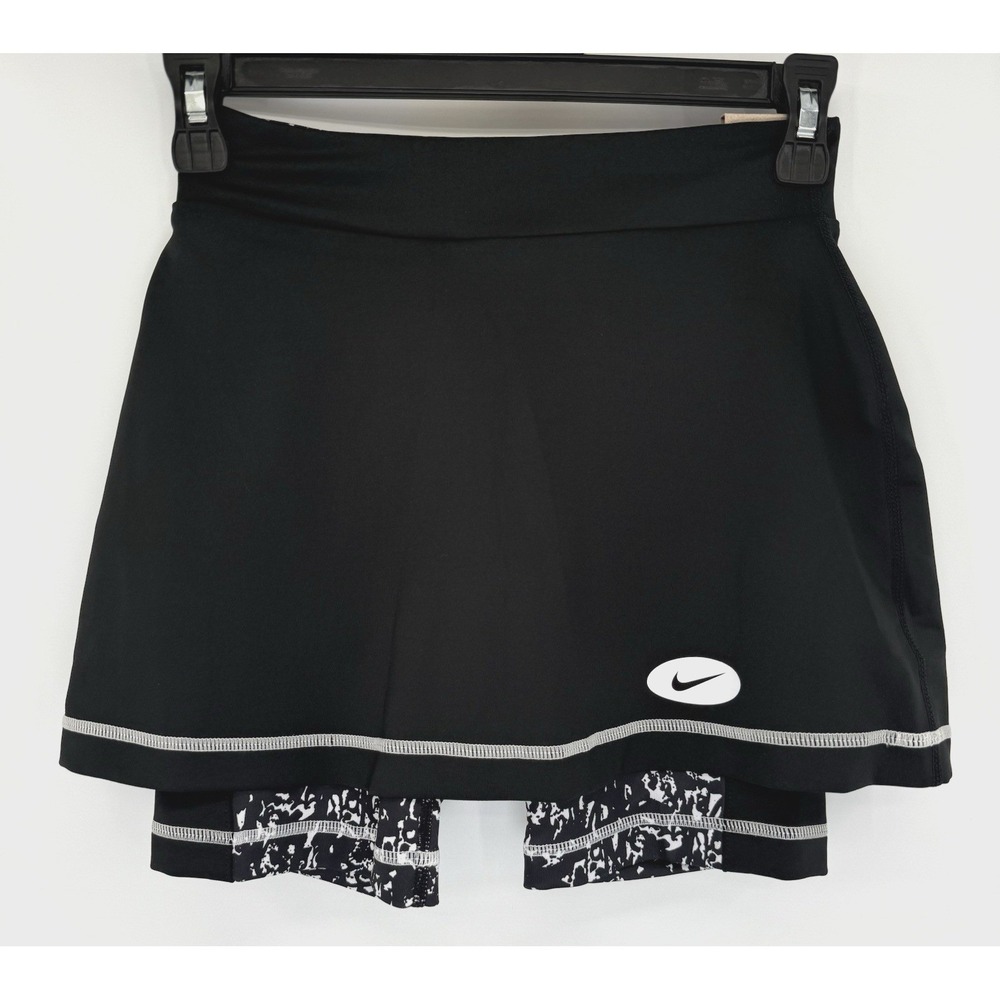 Nike Skort Girls M Black Dri-FIT Training DO7115-010 Built-in Shorts Pockets